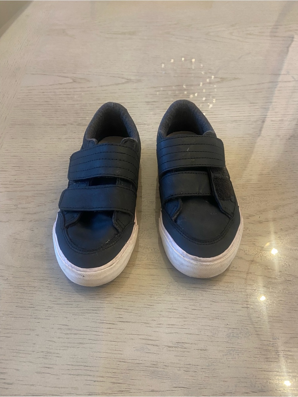 Zara Kids Black Sneakers with White Soles